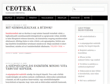 Tablet Screenshot of ceoteka.hu